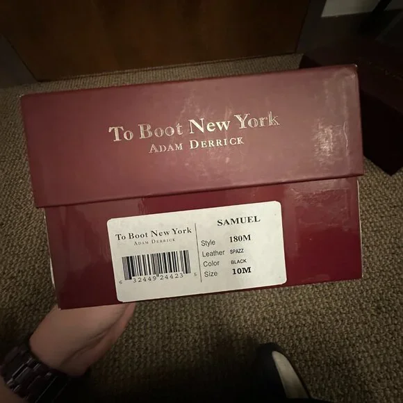 To Boot New York Men's Black Dress Shoes - Size 10M - Picture 2 of 5